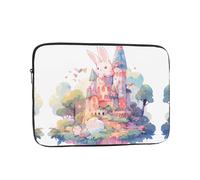 WZYWHJ Bunny on The Castle - Funda para portátil de 43.2 cm, a prueba de golpes, para hombres y mujeres, viajes de negocios, escuela, oficina, uso diario
