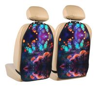 WZYWHJ Butterflies in Dreams - Almohadilla de almacenamiento para asiento de coche, 2 piezas, multifuncional, protector de asiento después de la instalación