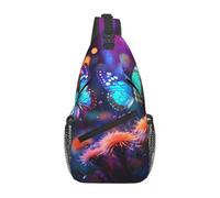 WZYWHJ Butterflies in Dreams Pattern - Bolso cruzado casual para hombre con alta capacidad de almacenamiento y correa de hombro ajustable