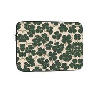WZYWHJ Celtic Clover Prints - Funda portátil para portátil de 38.1 cm, a prueba de golpes, para hombres y mujeres, viajes de negocios, escuela, oficina, uso diario