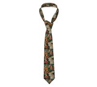 WZYWHJ Corbata formal de seda estampada para hombre, diseño de conejito bajo la gloria de la mañana, adecuada para uso diario y reuniones de negocios