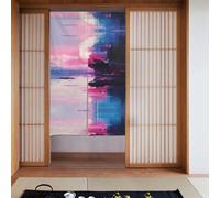 WZYWHJ Cortinas con estampado de universo de media barrera, separadores versátiles para el hogar, oficina, cocina, baño, cortina elegante y funcional, 86,3 x 142,2 cm