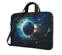 WZYWHJ Deep Blue Planet Prints - Bolsa portátil ultrafina de un solo hombro, accesorios de computadora, suave a prueba de golpes para portátiles, Black, 15.6 inch