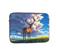 WZYWHJ Deer on The Plains - Funda portátil a prueba de golpes para laptop de 17 pulgadas, para hombres y mujeres, viajes de negocios, escuela, oficina, uso diario