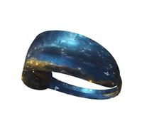 WZYWHJ Diadema suave y absorbente para entrenamiento de baloncesto rojo, accesorio ideal para el cabello para yoga, correr y mucho más. Impresión de mariposas en cuentos de hadas