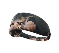 WZYWHJ Diadema suave y absorbente para entrenamiento de baloncesto rojo, accesorio ideal para el cabello para yoga, correr y mucho más. Imagen de azúcar de cristal