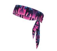 WZYWHJ Diademas con estampado de pantera cibernética, diadema deportiva, diadema para hombres y mujeres, banda para el pelo para correr, entrenar fútbol