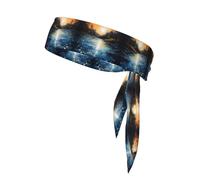 WZYWHJ Diademas con estampado de río brillante, diadema deportiva, diadema para hombres y mujeres, banda para el pelo para correr, entrenar fútbol