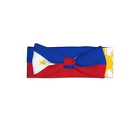 WZYWHJ Diademas con lazo para bebé con estampado de bandera de Filipinas y accesorios elásticos para el cabello suave para recién nacidos y niñas