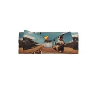 WZYWHJ Diademas con lazo para bebé con estampado de canguro volando una cometa y accesorios elásticos para el cabello suave para recién nacidos y niñas