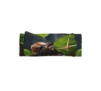 WZYWHJ Diademas con lazo para bebé con estampado de caracol en una hoja y accesorios elásticos para el cabello suave para recién nacidos y niñas