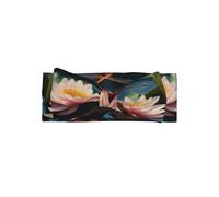 WZYWHJ Diademas con lazo para bebé con estampado de libélula y lirio de agua, accesorios elásticos para el cabello suave para recién nacidos y niñas