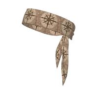 WZYWHJ Diademas con patrón de brújula virgen, diadema deportiva, diadema para hombres y mujeres, banda para el pelo para correr, entrenar fútbol