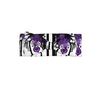WZYWHJ Diademas de lazo para bebé con diseño de fantasma gótico morado y accesorios elásticos para el cabello para recién nacidos y niñas
