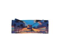 WZYWHJ Diademas de lazo para bebé con estampado de atardecer hawaiano y accesorios elásticos para el cabello suave para recién nacidos y niñas