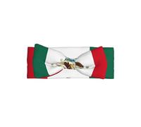 WZYWHJ Diademas de lazo para bebé con estampado de bandera de México y accesorios elásticos para el cabello suave para recién nacidos y niñas