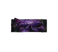 WZYWHJ Diademas de lazo para bebé con estampado de calavera de terror morado y accesorios elásticos para el cabello suave para recién nacidos y niñas
