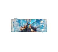 WZYWHJ Diademas de lazo para bebé con estampado de castillo en la burbuja y accesorios elásticos para el cabello suave para recién nacidos y niñas