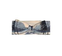 WZYWHJ Diademas de lazo para bebé con estampado de escena de nieve y accesorios elásticos para el cabello suave para recién nacidos y niñas