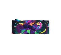 WZYWHJ Diademas de lazo para bebé con estampado de león de safari neón y accesorios elásticos para el cabello suave para recién nacidos y niñas