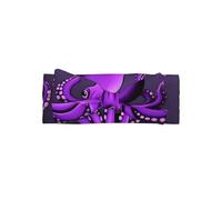 WZYWHJ Diademas de lazo para bebé con estampado de pulpo morado y accesorios elásticos para el cabello suave para recién nacidos y niñas