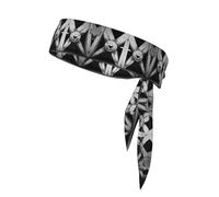 WZYWHJ Diademas estampadas de arquitectura en blanco y negro, diadema deportiva, diadema para hombres y mujeres, banda para el pelo para correr, entrenar fútbol