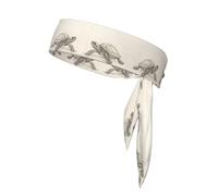 WZYWHJ Diademas estampadas Sketch of Little Turtle, diadema deportiva para hombres y mujeres, banda para el pelo para correr, entrenar fútbol