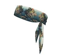 WZYWHJ Diademas estampadas Small Town on The Island, diadema deportiva, diadema para hombres y mujeres, banda para el pelo para correr, entrenar fútbol