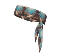 WZYWHJ Dreamy Ocean Park - Diademas estampadas, diadema deportiva, diadema para hombres y mujeres, banda para el pelo para correr, entrenar fútbol