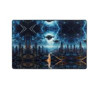 WZYWHJ Drones in The Starry Sky - Alfombra antideslizante para suelo, 72 x 48 pulgadas, para sala de estar, oficina, mesa de café, cama, balcón