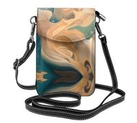 WZYWHJ Dunhuang Mystery Printing - Bolso cruzado de cuero para mujer con correa de hombro ajustable