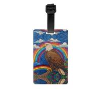 WZYWHJ Eagle on The Rainbow Picture - Etiquetas de protección de privacidad para hombre y mujer