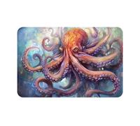 WZYWHJ Felpudo antideslizante de 40,6 x 61 cm, fácil de limpiar, adecuado para puerta delantera, sala de estar, baño, tentáculos de pulpo, estampados