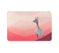 WZYWHJ Felpudo antideslizante de 40,6 x 61 cm, fácil de limpiar, apto para puerta delantera, sala de estar, baño, animales que miran hacia otro lado impreso