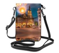 WZYWHJ Fiery Red Street Printing - Bolso cruzado de piel para mujer con correa ajustable para el hombro