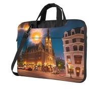 WZYWHJ Fiery Red Street Prints - Bolsa portátil ultrafina de un solo hombro, accesorios de computadora, suave a prueba de golpes para portátiles, Black, 13 inch