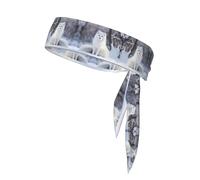 WZYWHJ Fox in The Snow - Diademas estampadas, diadema deportiva para hombres y mujeres, banda para el pelo para correr, entrenar fútbol