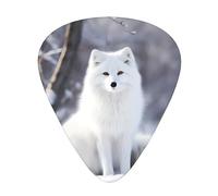 Wzywhj Fox In The Snow - Púas de guitarra estampadas, 12 piezas, fácil agarre, para ukelele, guitarra eléctrica o acústica