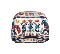 WZYWHJ Funda de almohada con diseño de caballo sueco Dala Folk para asiento de coche, camión, piezas de motores generales, 1 paquete