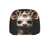 WZYWHJ Funda de almohada con diseño de ciervo blanco de ojos grandes, para coche, camión, piezas de motores generales, 1 paquete