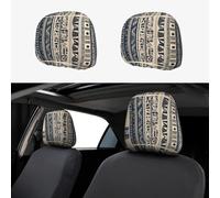 WZYWHJ Funda de almohada de coche con ilustración de pueblos africanos, 2 piezas, accesorios de funda de asiento, funda protectora universal