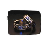 WZYWHJ Funda para portátil de 33.0 cm con estampado de anillo de boda brillante, a prueba de golpes, para hombres y mujeres, viajes de negocios, escuela, oficina, uso diario