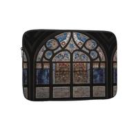 WZYWHJ Funda para portátil de 33.0 cm con estampado gótico de vidrieras a prueba de golpes, para hombres y mujeres, viajes de negocios, escuela, oficina, uso diario