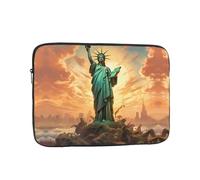 WZYWHJ Funda para portátil de 38.1 cm con estampado de la Estatua de la Libertad a prueba de golpes para hombres y mujeres, viajes de negocios, escuela, oficina, uso diario