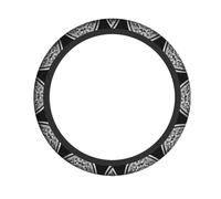 WZYWHJ Funda para volante, protege y decora tu coche, fácil instalación, adecuada para coches, SUV, ATV y camiones, patrón de anillo cuántico