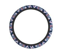 WZYWHJ Funda para volante, protege y decora tu coche, fácil instalación, adecuada para coches, SUV, ATV y camiones, patrón de unicornio cuántico