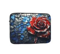 WZYWHJ Funda portátil para laptop de 10 pulgadas, a prueba de golpes, diseño de rosas rojas rotas, para hombres y mujeres, viajes de negocios, escuela, oficina, uso diario