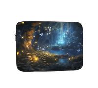 WZYWHJ Funda portátil para laptop de 17 pulgadas, diseño de mariposas en cuentos de hadas, a prueba de golpes, para hombres y mujeres, viajes de negocios, escuela, oficina, uso diario