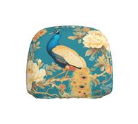 WZYWHJ Funda protectora para asiento de coche o camión, diseño de pavo real en flor