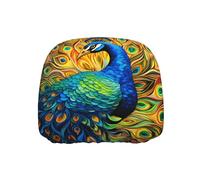WZYWHJ Funda protectora para cabeza de asiento de coche, camión, diseño de pavo real